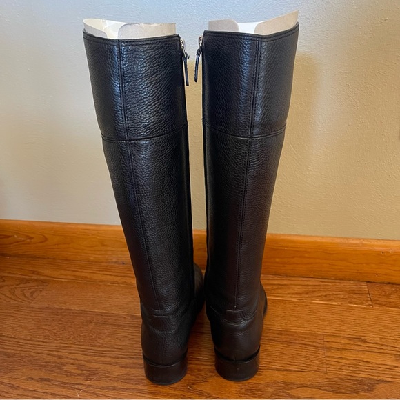 Tory Burch black leather riding boots - Picture 2 of 6